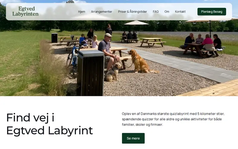 Egtved Labyrint website